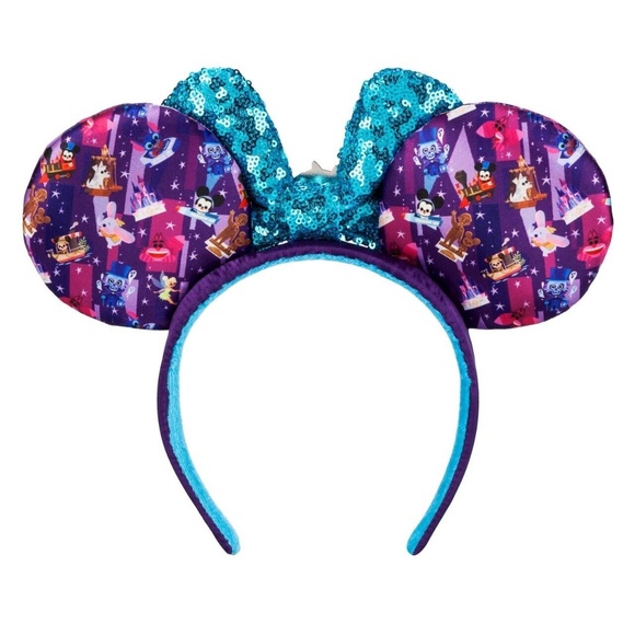 Disney Parks Joey Chou Park Icons & Attractions Tinkerbell Minnie Headband Ears - Picture 2 of 2